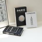 3 PCS Faux Decorative Books for Home Decor-Coffee Table Books Decor-Aesthetic Fake/Faux Books for Decoration,libros Decoration for Coffee Table, Shelf Accessories (3-Mix-Paris Newyork London)
