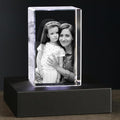 3D Photo Crystal,Personalized Gift for Dad Husband Grandpa,Custom Anniversary,Birthday,Memorial,Couples Gifts,Custom 3D Picture in Crystal
