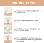HOSSIAN Diffuser Reed Sticks-Diffuser Oil Refill, Home Fragrance Aromatherapy Reed Diffuser Set Sticks for Reed Diffusers Office Décor, Decoration (7.87"* 3mm Primary Color)