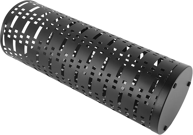 Yosoo Health Gear Metal Umbrella Holder Stylish Hollow Design, Rack for Entryways, Offices, and Homes with Powder Coated Steel in Black, Approx. 42 x 15 x 15cm