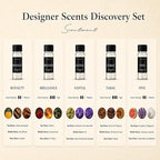 Scentiment Designer Diffuser Oils – Santal (Sandalwood), Tabac (Tobacco & Cacao), Brilliance (Saffron & Amber), Royalty (Pineapple & Leather), Five (Citrus & Musk) – 5 Pack, 0.68 fl oz (20 mL)
