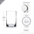 WGVI Quality Thick Weighted Clear Cylinder Glass Vases, 4" W x 6" H, Flower Arrangement Glass Candle Holders Wedding Centerpieces Terrarium Planter Floral Storage Container Pen Brush Holder, 1 Piece