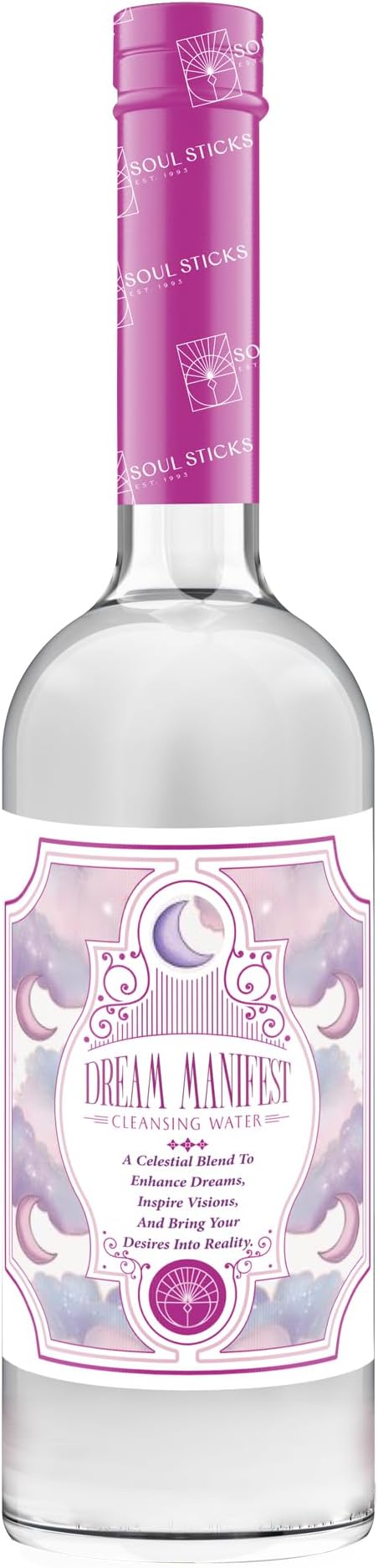 SOUL STICKS Cleansing Water 7.5 oz. Bottle for Rituals, Clearing Negative Energy and Purifying Home Spiritual Florida Water Area Deodorizer (Dream Manifest)
