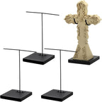RattanView 2 Pcs Mask Artifact Display Stand Adjustable African Tribal Mask Puppet Wand Display Stand for African Figurines Ushabtis Masks Pre Columbian Egyptian Roman Greek Statues (4''x4''x8'')