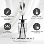 COCODOR White Flower Reed Diffuser / Garden Lavender / 1 Pack / Home & Office Decor Aromatherapy Diffuser Oil Gift Set / Large Size, Large Capacity, Big Size Diffuser, Black Edition/16.9Ounce(500 ml)