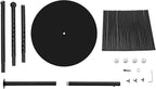 Scarf Organizer Stand, 67" Freestanding Scarf Display Rack with 30 Rods, Metal Spiral Scarf Holder Belt Pants Hanger for Commercial Clothing Retail Store Home, Space Saving Shelves(Black)