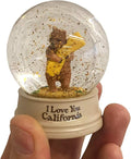 California Bear Hug Mini Snow Globe