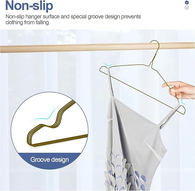 SPECILITE Wire Hangers 300 Pack, Metal Wire Clothes Hanger Bulk for Coats, Space Saving Metal Hangers 16.7 Inch Ultra Thin Non Slip with Groove, for Standard Size Suits, Shirts, Pants, Skirts-Silver