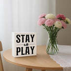 Playroom Decor, Playroom Wall Decor, Rustic Farmhouse Wall Sign, Home Desk Decoration, Decorations Gift For Home For Spring Summer Fall All Seasons Holiday, Housewarming Gift