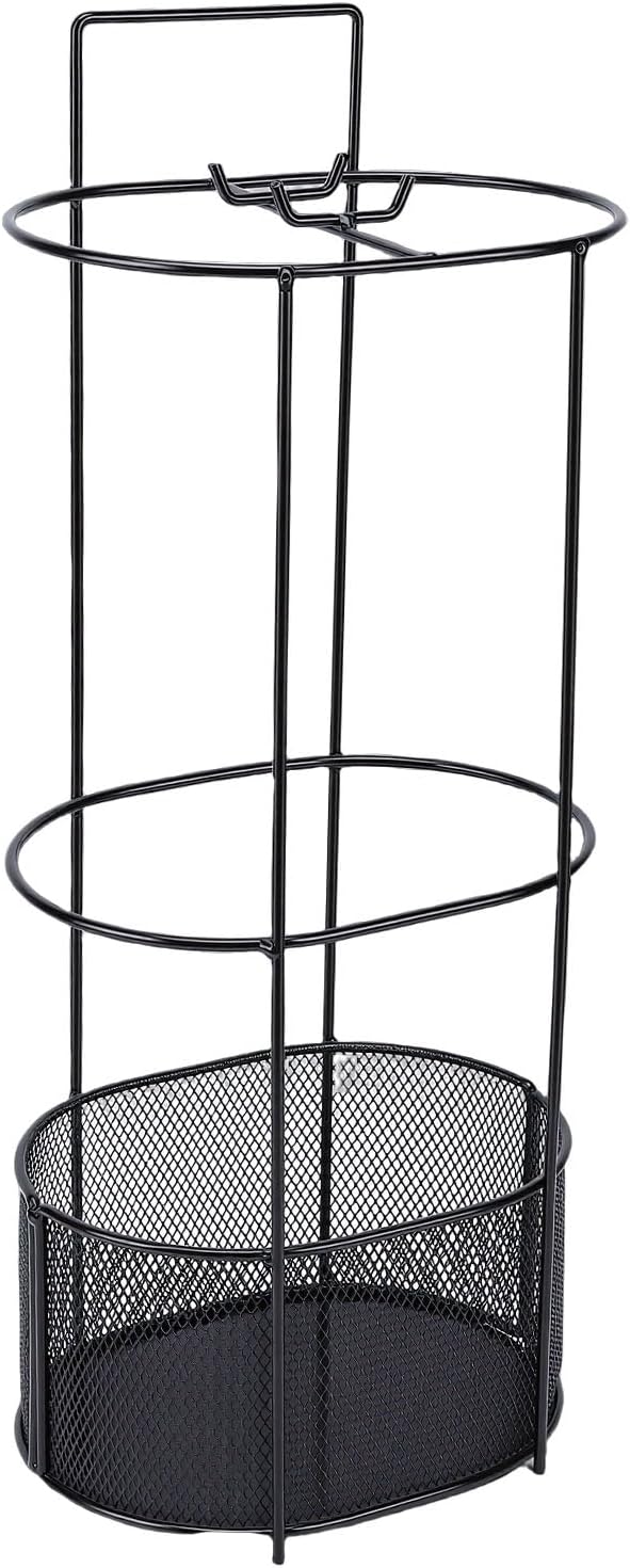 Focket Umbrella Stand, Premium Iron Hollow Mesh Drainage Umbrella Holder for Entryway, Indoor Storage Rack with Vertical Space Saving Design for Homes Hallways Offices Shops Schools