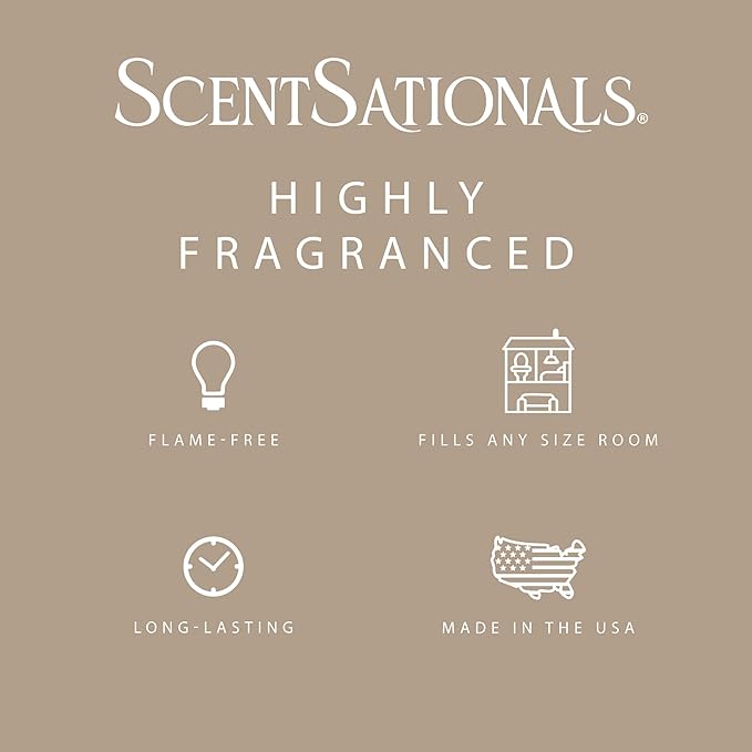 ScentSationals Cuddle Up Scented Wax Melts - Tonka & Oud Scents, 10oz (24 Cubes)