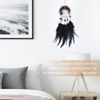 Pretty Jolly Small Tree of Life Crystal Stone Dream Catchers Black Feathers Mini Dreamcatchers for Cars Rear View Mirror Hanging Decoration Good Luck Travel Charm Bedroom Ornaments for Women Girls