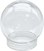 1 PCS Snow Globe Jar Empty Clear Plastic Water Globes with Screw Off Bottom Cap for DIY Crafts and Home Decoration (10 CM / 3.94 Inch)