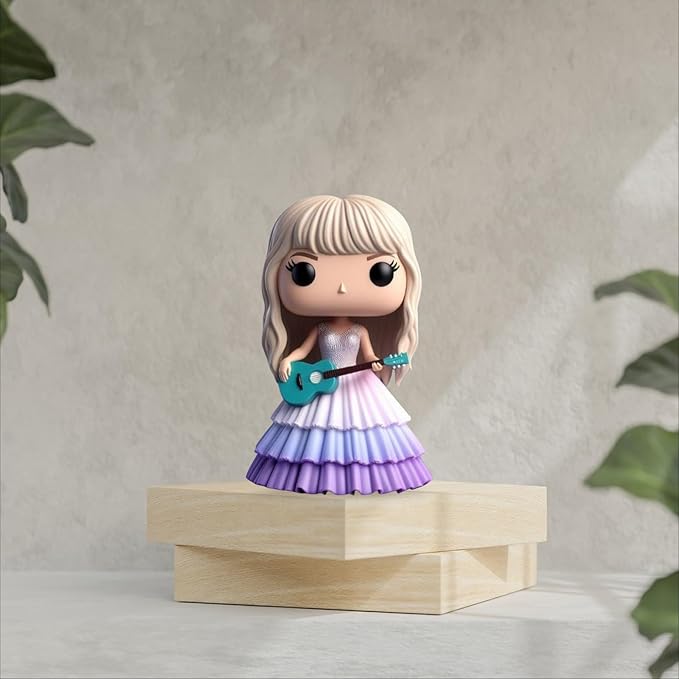 Cute Singer Star Doll Epoxy Resin Fashion Doll Singing Modeling, Charms Cartoon Style,The Best Gift for Music Fans and Friends (#3)