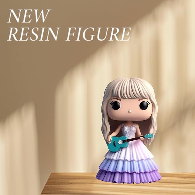 Cute Singer Star Doll Epoxy Resin Fashion Doll Singing Modeling, Charms Cartoon Style,The Best Gift for Music Fans and Friends (#3)