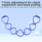 7 Ring Stretch Resistance Exercise Band, Workout Bands Yoga Stretching for Home Fitness, Foot, Leg and Arm Exerciser Stretch Band, Center Workout Walking Exercise