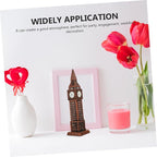 4pcs Vintage Alloy Model Sculpture Landmark Decor for Home Office Decorative Building Ornament in Antique Finish