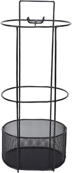 Focket Umbrella Stand, Premium Iron Hollow Mesh Drainage Umbrella Holder for Entryway, Indoor Storage Rack with Vertical Space Saving Design for Homes Hallways Offices Shops Schools