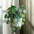 Cascading Ivy Leaf Acrylic Suncatcher, Boho Suncatchers for Window Hangings, Stained Glass Effect Indoor Outdoor Garden Decor for Monstera Lover, Gifts for Mother's Day, Mom, Grandma, Wife, Women