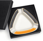 Cigar Ashtray - Premium Triangle Design for Indoor/Outdoor Use, Large Capacity, Elegant Rest for Cigar Lovers, Perfect for Patio, Home, or Office