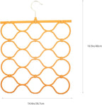 COHEALI Foldable Scarf Hanger Organizer with Space-Saving Design for Closet and Wardrobe Lightweight Holder for Scarves Ties Belts and Accessories Storage