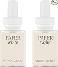 Pura x Studio McGee Home Scent Refill - Smart Air Diffuser - Long-Lasting Luxury Fragrance per Refill - Home Essential - Clean & Safe Diffuser Fragrance - 2 Pack, Paper White
