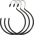 XGNG 3PCS Black Non-Slip Belt Rack Tie Hanging Hooks Closet Accessories Scarf Ring Hangers Scarf Organizer Storage Holders for Ties Scarves Belts Tank Tops Pashminas