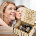 Ucuber You are My Sunshine Music Box, Gift for Mom from Daughter, Wood Laser Engraved Vintage Mini Size Boxes, Unique Best Mother's Day, Birthday/Christmas, Thanksgiving Day