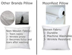 MoonRest® 12x21 Inch Synthetic Down Alternative Rectangle Pillow Insert Form Stuffer for Sofa Shams, Decorative Throw Pillow, Cushion and Bed Pillow Stuffing - Hypoallergenic 12“X 21”
