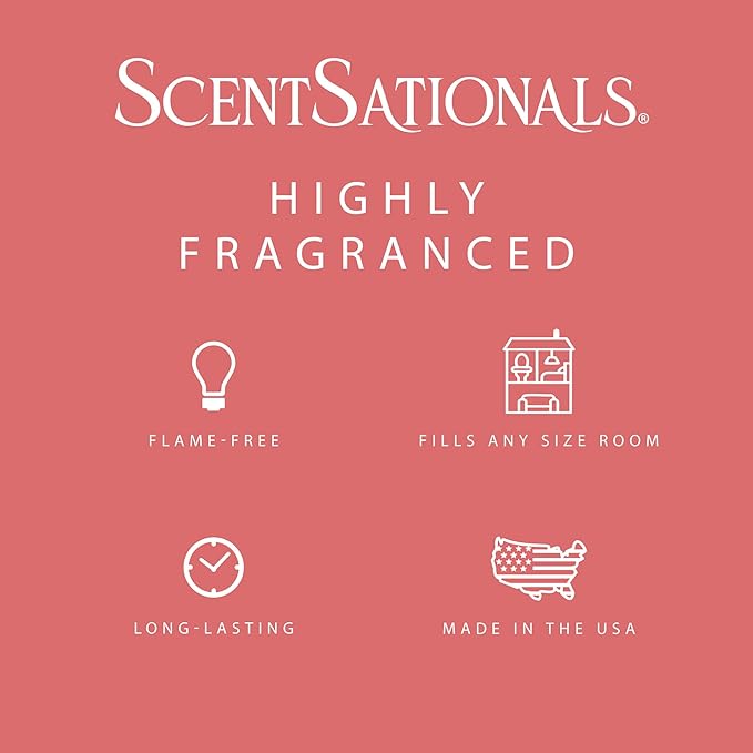 ScentSationals Watermelon Sugar Scented Wax Melts - Watermelon, Sugar, & Lemon, 10oz (24 Cubes)