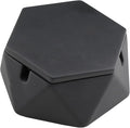 FREELOVE Concrete Ashtray with Lid & Stainless Steel Ashtrays for Cigarettes, Cement Ash Tray Smoking Holder Indoor Smokeless Outdoor Windproof Patio Home Office Cool Decor(Black, Small)