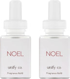 Pura & Unify Co. Home Scent Refill - Smart Home Air Diffuser - Long-Lasting Luxury Fragrance per Refill - Home Essential - Clean & Safe Diffuser Fragrance - 2 Pack, Noel