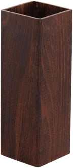 Umbrella Storage Bucket Wooden Umbrella Holder Umbrella Stand Household for Shopping Mall, Dark Wood Color