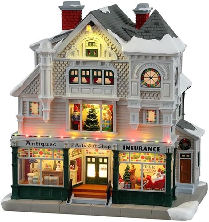 LEMAX Village Collection Antique & Gift Shop, with 4.5V Adaptor