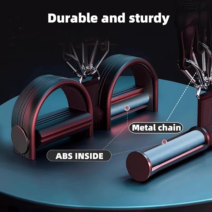 Resistance Bands for Exercise,6-Tube Elastic Yoga Pedal Puller Resistance Band, Natural Latex Tension Rope Fitness Equipment, for Abdomen/Waist/Arm/Leg Stretching Slimming Training