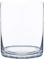 Royal Imports Flower Glass Vase Decorative Centerpiece for Home or Wedding - Cylinder Shape (5" Wide x 6" Tall, Clear)