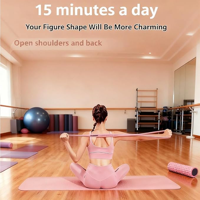 Resistance Bands with Handles,Figure 8 Resistance Band Elastic Fitness Bands Exercise Band for Home Yoga Gym Workout