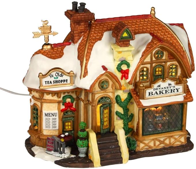 Lemax Christmas Village Devaneys Bakery Battery Operated Led - 35793