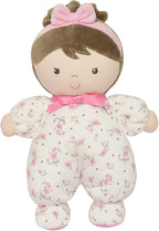 Little Me Plush Baby Doll with Rattle, Jackie (Pink Vintage Rose, 9 inch)