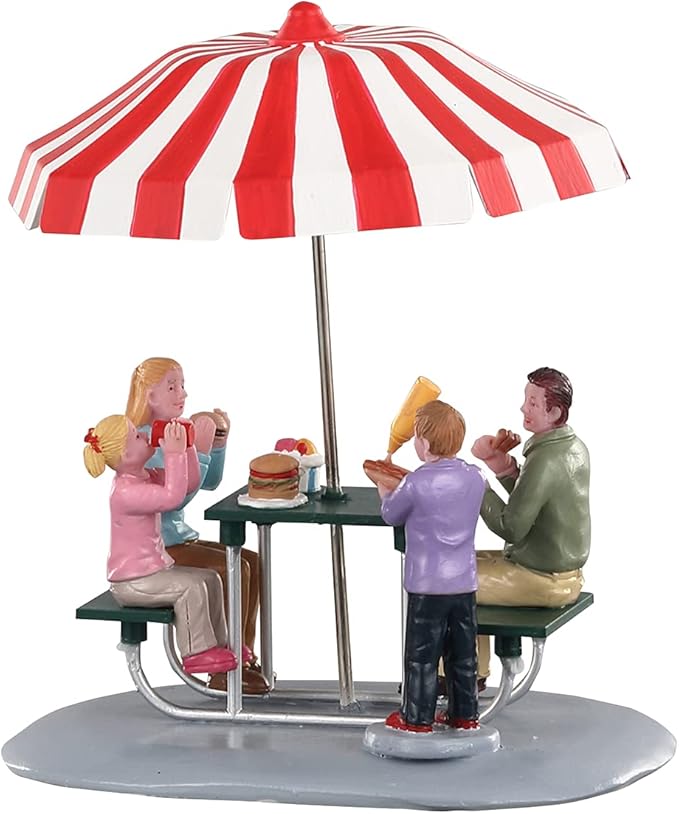 Lemax Village Collection Lunch at The Park, Table Piece # 93432