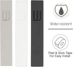A&S Mezuzot Modern Concrete Mezuzah Case with Scroll, Easy Peel and Stick Mezuza (Black+ Engraved Shin, 5 Inches)