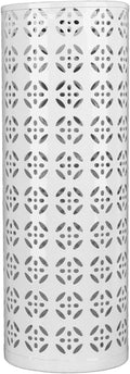 Metal Round Umbrella Stand Rack, Freestanding Tall Round Basket Umbrella Holder Bin for Entryway Home Office (L)