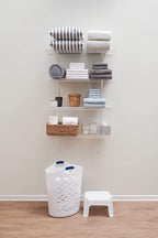 Rubbermaid Direct Mount Linen Shelf Kit 3' Length White