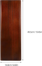 Heavy Duty Wooden Umbrella Stand for Entryway with Weather Resistant Finish Ample Storage for Multiple Umbrellas Classic Walnut Color Indoor Organizer for Home and Office