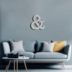 Qunclay 5.7" Silver Crystal Diamond Bling Letters Crushed Diamond Decoration Wooden Glitter Letter with Screw and Hooks Rhinestone Gift for Wedding Y2k Mcbling Bedroom Wall Decor (Symbol)