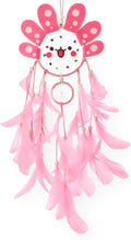 Geelin Axolotl Dreamcatcher Wall Decor Cute Animal Wall Hanging Dreamcatcher with Feather Axolotl Birthday Party Handmade Gifts for Girls Room Bedroom DIY Decor