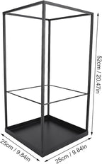 Umbrella Holder for Indoor Entryway, Large Metal Umbrella Stand with Removable Water Tray and Hooks, Umbrella Rack Storage for Home, Office, Hotel