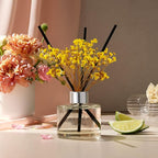 COCODOR Flower Reed Diffuser Set / 6.7oz / Pure Cotton/Scent Diffuser with Sticks Home Fragrance Reed Diffuser for Bathroom Shelf Decor for Women