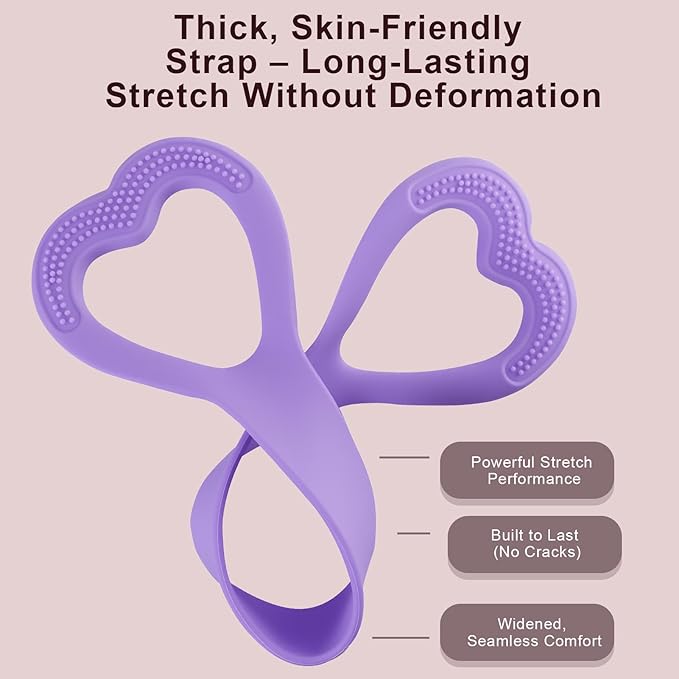 Resistance Bands, Figure 8 Resistance Band, 4 Pack - Latex-Free Exercise Bands for Home Gym, Strength Training & Physical Therapy | Yoga, Pilates, Glute Workouts | Portable Elastic Bands