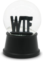 Funny Novelty Snow Globe – Quirky Mini Desk Gift for Office, Home, or Holiday – Unique Collectible Gag Gift for Friends and Coworkers - WTF